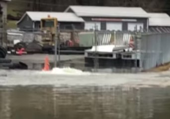 Monongahela River Crests After Steady Rainfall