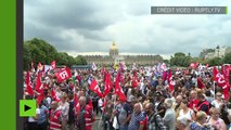 Syndicats et élus de gauche se mobilisent à Paris contre «les reculs sociaux»
