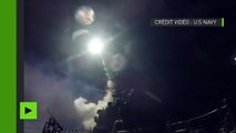 Des navires de guerre américains tirent des missiles Tomahawk sur une base aérienne syrienne