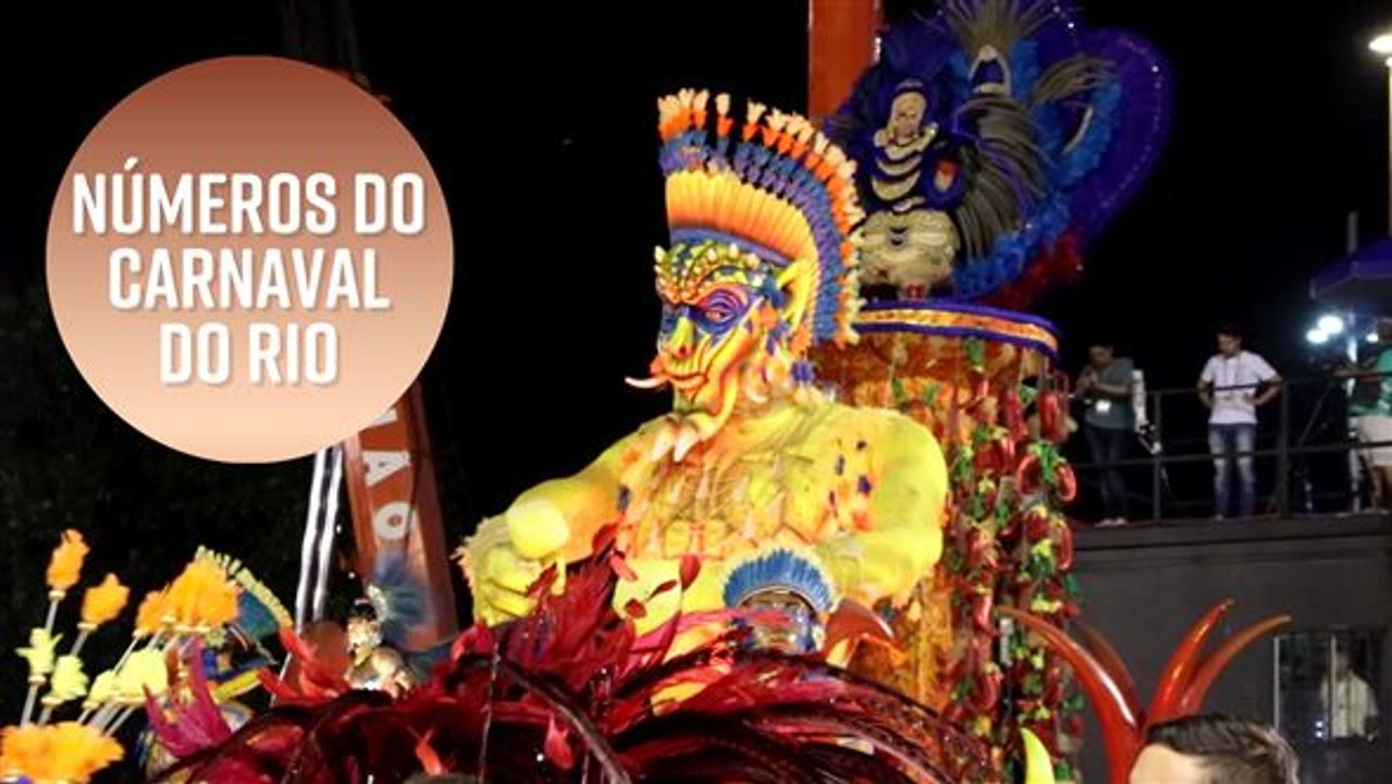 Números impressionantes do Carnaval carioca