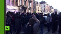 Manifestation à Lille contre la venue de Marine Le Pen