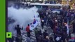 A Seoul, la police disperse une manifestation violente à coups de gaz lacrymogènes