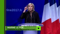 Marine Le Pen dénonce le «mondialisme affairiste» de l'UE et le «mondialisme islamiste»