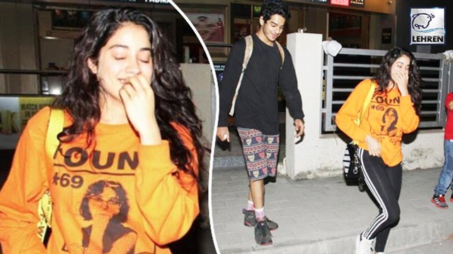 Jhanvi Kapoor Can't Stop BLUSHING At Ishaan Khattar!