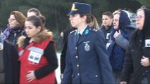 Uçak kazası şehitlerine tören yapıldı