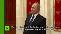 Vladimir Poutine réagit à la résolution européenne sur la lutte contre la «propagande russe»