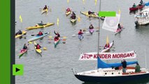 Canada : danses indigènes et rassemblement de kayaks à Vancouver contre un projet de pipeline