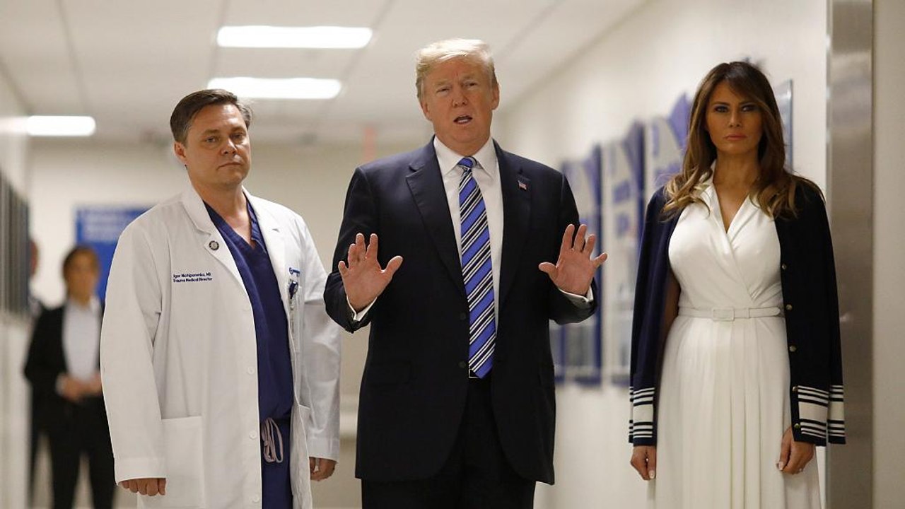 Parkland: Trump besucht Amoklauf-Opfer im Krankenhaus