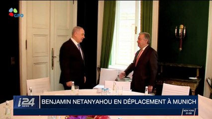 Benyamin Netanyahou en déplacement à Munich