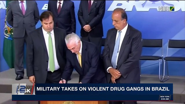 i24NEWS DESK | Military takes on violent drug gangs in Brazil | Saturday, February 17th 2018