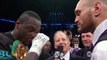 Deontay Wilder and Tyson Fury Exchange Words - SHOWTIME CHAMPIONSHIP BOXING