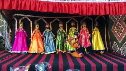 Kathputlis puppet performance video - Rajasthan 1