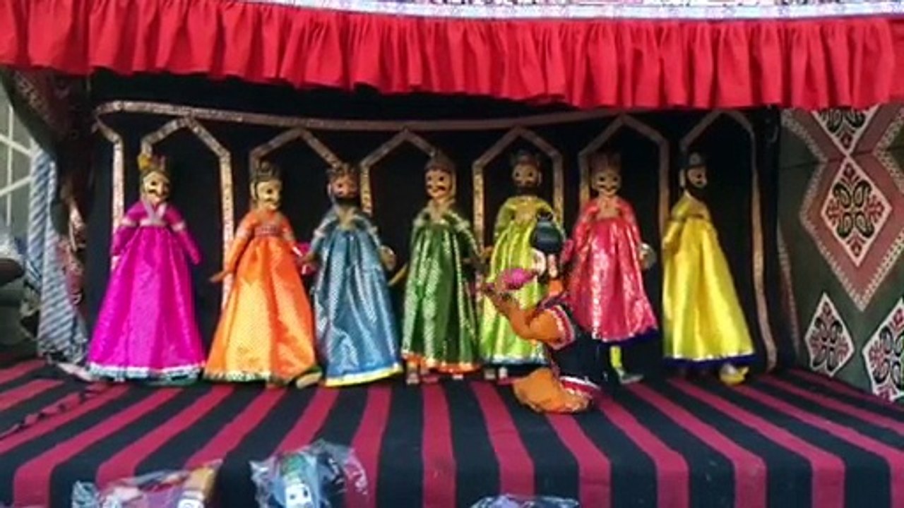 Kathputlis puppet performance video - Rajasthan 1