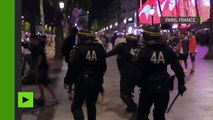 Paris : gaz lacrymogènes et canons à eau pour clamer les supporters déchaînés