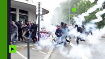 Nantes : gaz lacrymogène et bombes fumigènes lors de manifestation anti-Loi de travail