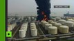 Forte explosion et incendie dans des installations pétrochimiques en Chine