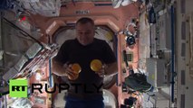 L’équipe la Station spatiale internationale fait son cirque en apesanteur