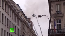 Incendie à l'hôtel Ritz à Paris, les pompiers mobilisés