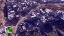 Scènes Apocalyptiques : images filmées par un drone montrant les destructions à Damas