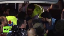 Après l’explosion à Beyrouth, les ambulances transportent les victimes à l’hôpital