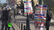 Cocktails Molotov et gaz lacrymogène à la grève générale en Grèce contre l’austérité