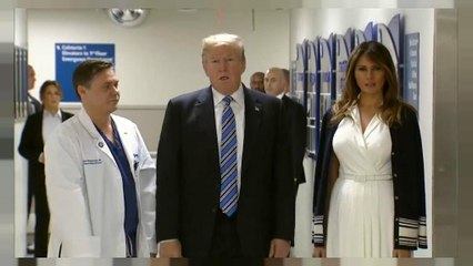 Visita sorpresa de Trump a las víctimas del tiroteo de Parkland