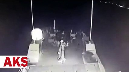 Sınırımızı geçen Yunan gemisini ezen Türk gemisi