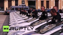 Les forces de l’ordre de Kiev reçoivent leur nouvel uniforme à la «Police Academy»