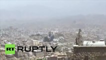 Yémen : le quartier général des Houthis à Taiz bombardé par la coalition