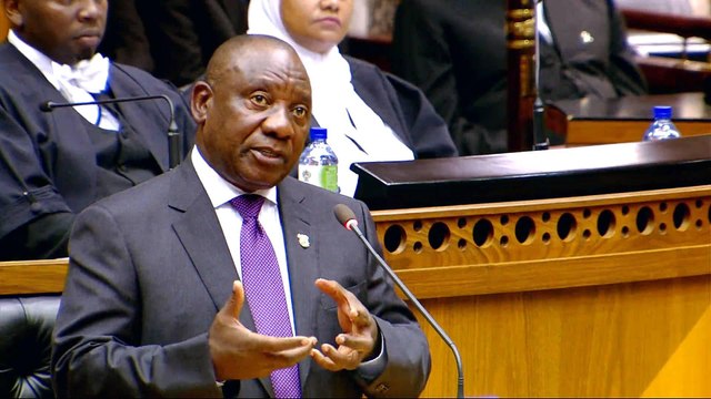 South African President Ramaphosa addresses the nation