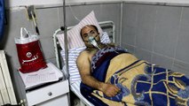 6 اشخاص يعانون مشاكل تنفسية يتلقون العلاج بعفرين بعد تعرض قريتهم للقصف