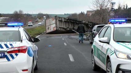 Silivri'de tır kazası - İSTANBUL