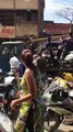 Traffic cop(police) slaps old man at market
