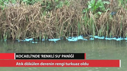 Kocaeli'nde renkli su paniği
