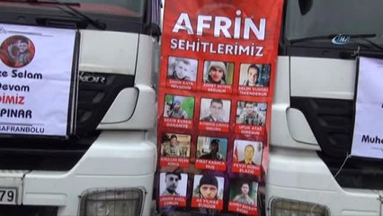 Şanlıurfa'dan Afrin'deki Mazlumlara 5 Tır Gıda Malzemesi Gönderildi