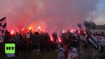 Turquie : les supporters du club Besiktas se préparent pour le clash avec Fenerbahce