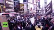 Etats-Unis: la colère des manifestants de Ferguson a rempli Times Square