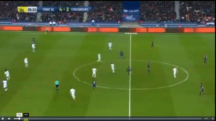 Edinson Cavani Second Goal(Neymar Assist) - PSG vs Strasbourg 5-2  17.02.2018 (HD)