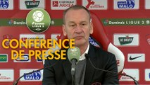 Conférence de presse Stade Brestois 29 - Chamois Niortais (2-0) : Jean-Marc FURLAN (BREST) - Denis RENAUD (CNFC) - 2017/2018