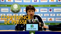 Conférence de presse Clermont Foot - Châteauroux (1-1) : Pascal GASTIEN (CF63) - Jean-Luc VASSEUR (LBC) - 2017/2018