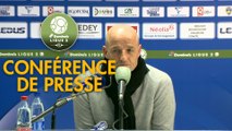 Conférence de presse FC Sochaux-Montbéliard - Havre AC (3-2) : Peter ZEIDLER (FCSM) - Oswald TANCHOT (HAC) - 2017/2018