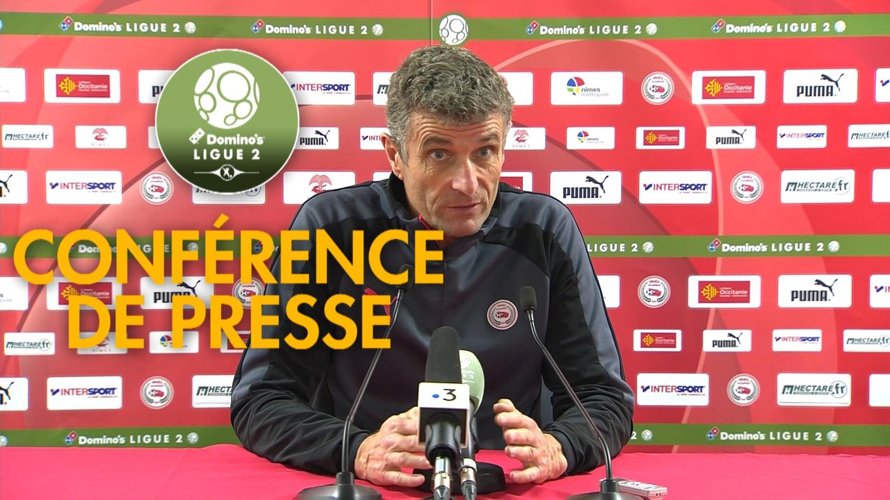 Conférence de presse Nîmes Olympique - Tours FC (2-2) : Bernard BLAQUART (NIMES) - Jorge COSTA (TOURS) - 2017/2018