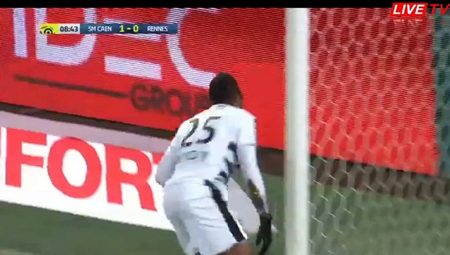 Diafra Sakho Goal HD - Caen 1-1 Rennes 17.02.2018
