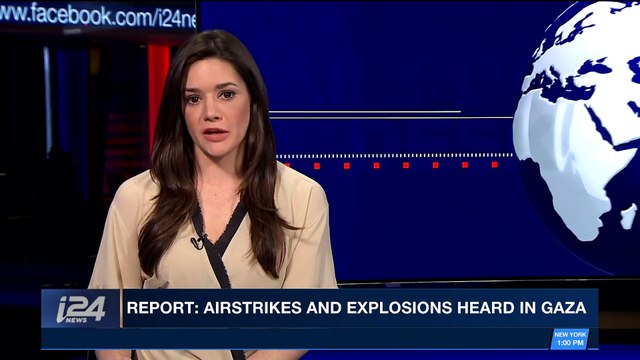 i24NEWS DESK | Report: airstrikes and explosions heard in Gaza | Saturday, February 17th 2018