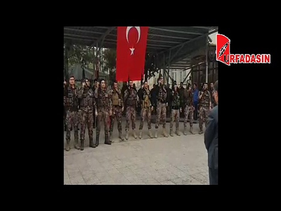 Urfa Özel Harekat Ant İçerek Afrin'e Gitti