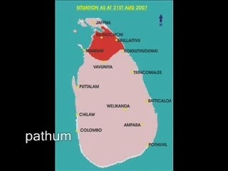 ltte controlled areas between year 2005 and 2007