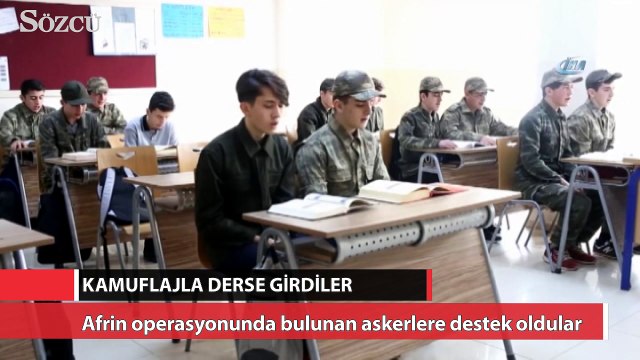 İmam hatipliler kamuflaj giyip ‘tekbir’ getirdi
