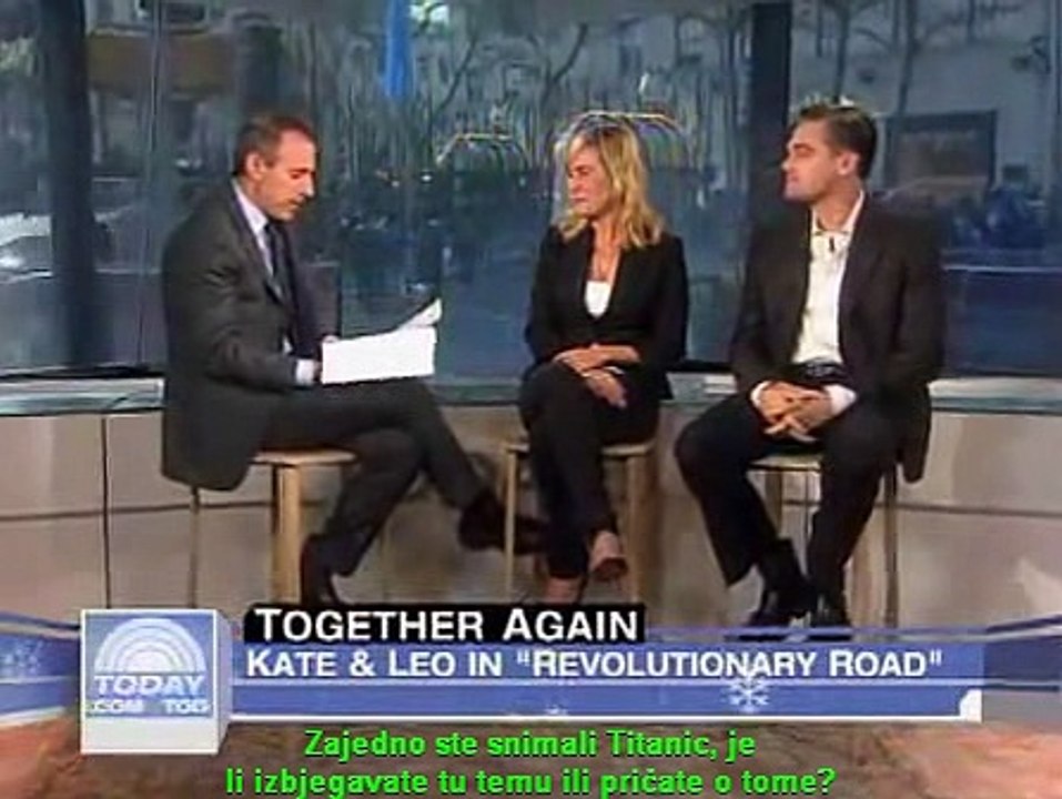 Kate Winslet & Leonardo DiCaprio The Today Show (prijevod na hrvatski)