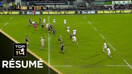 TOP 14 - Résumé Brive-Pau: 16-21 - J17 - Saison 2017/2018