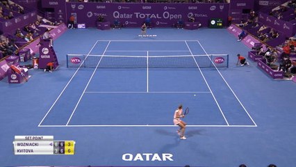 Doha - Kvitova sort Wozniacki et file en finale